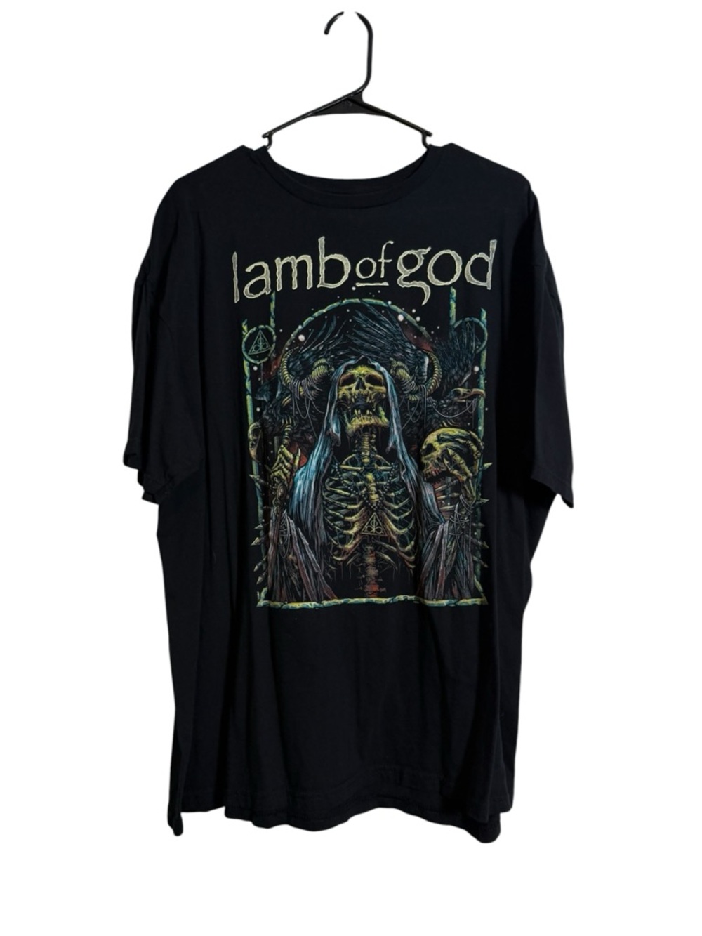 Gildan Black Lamb of God Graphic Band Tee sz 2XL